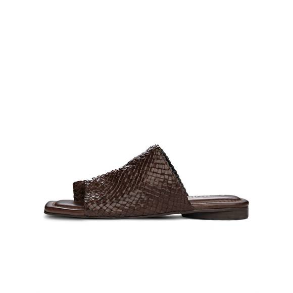 NEW GOLO woven square toe sandal in calf - Picture 2 of 3